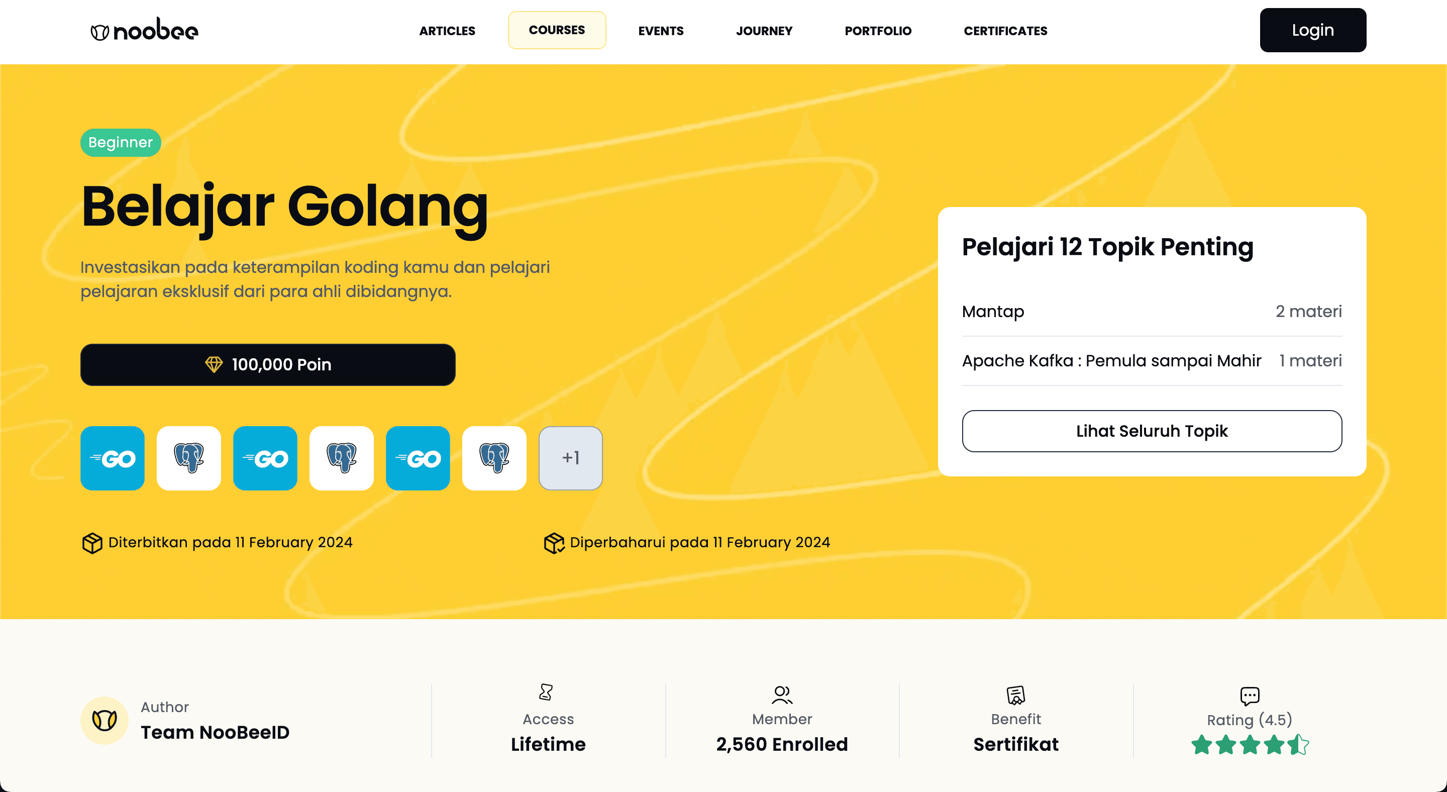 Detail Course - Section Banner