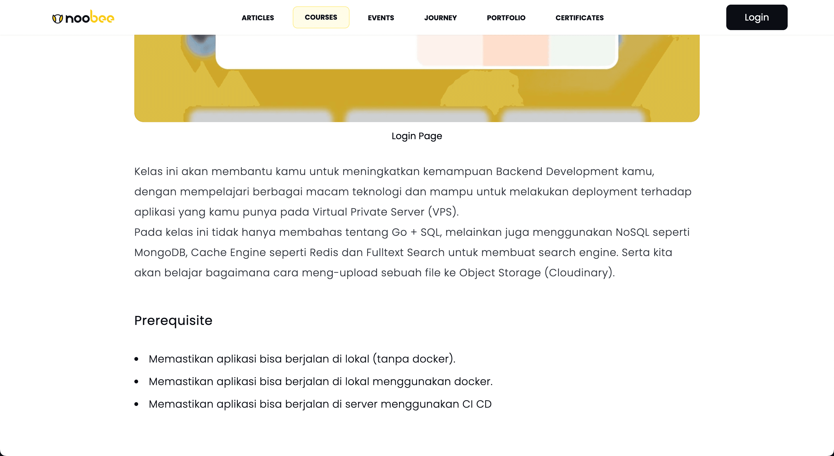 Detail Course - Section Overview lanjutan