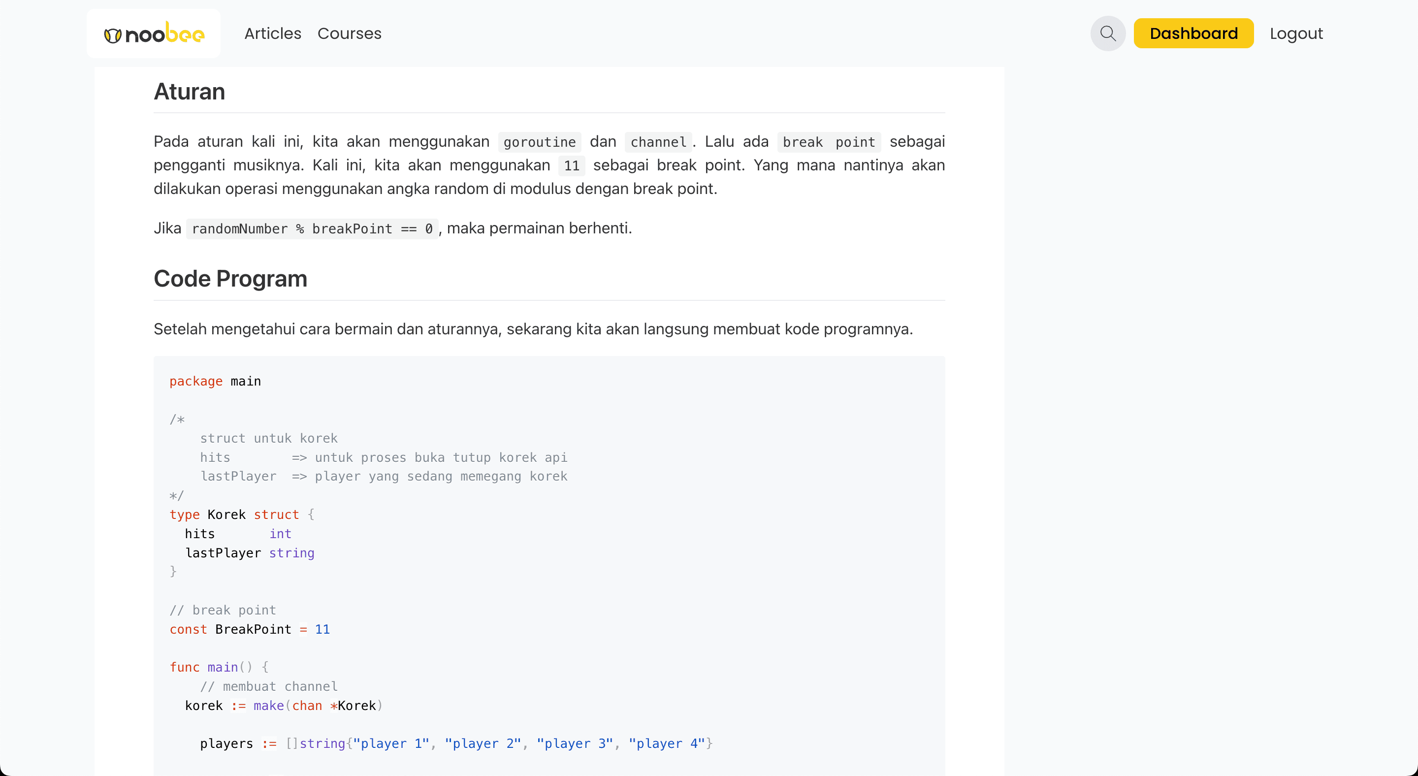 Detail Article Page - After Scroll